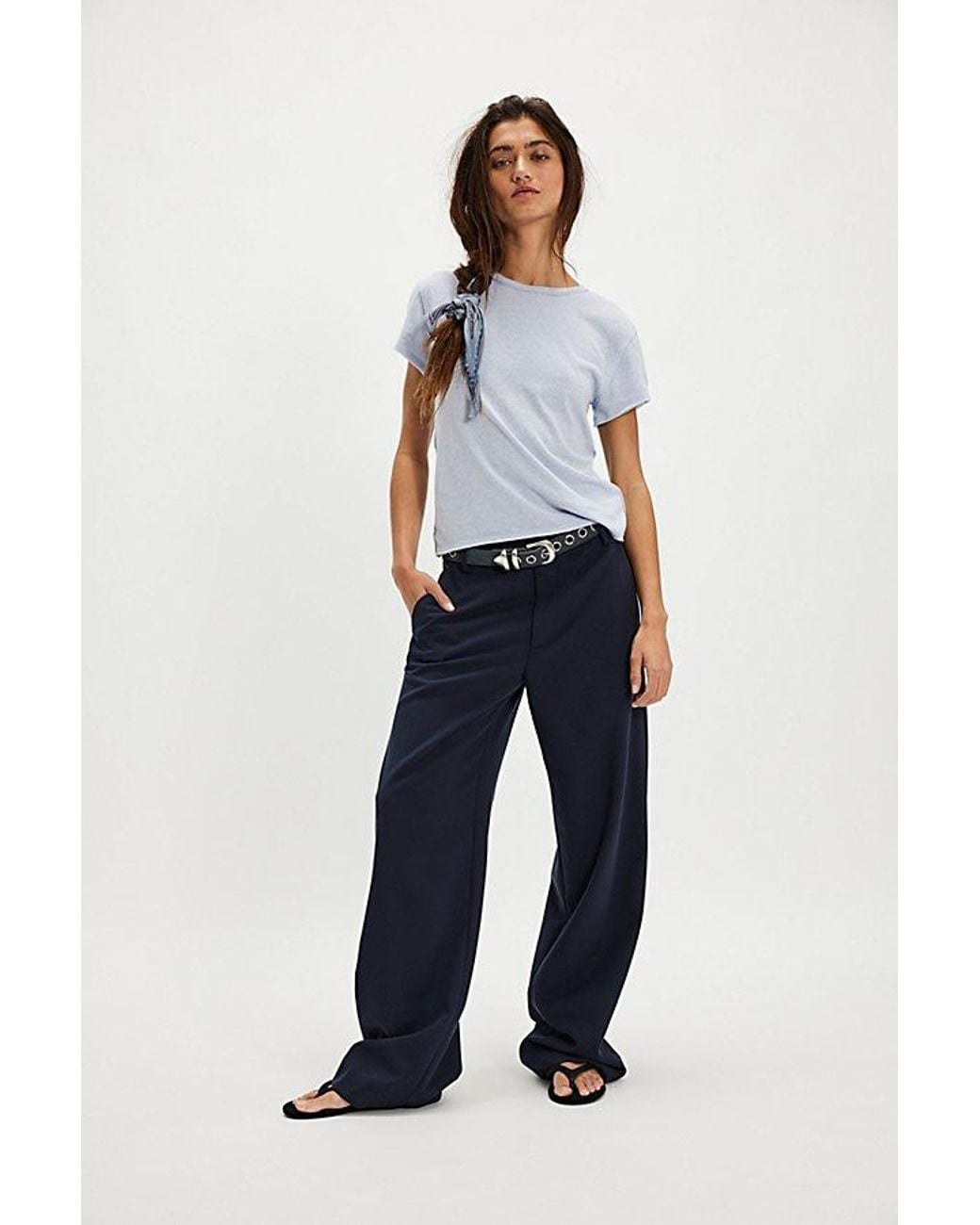 Free People White Nova Tee