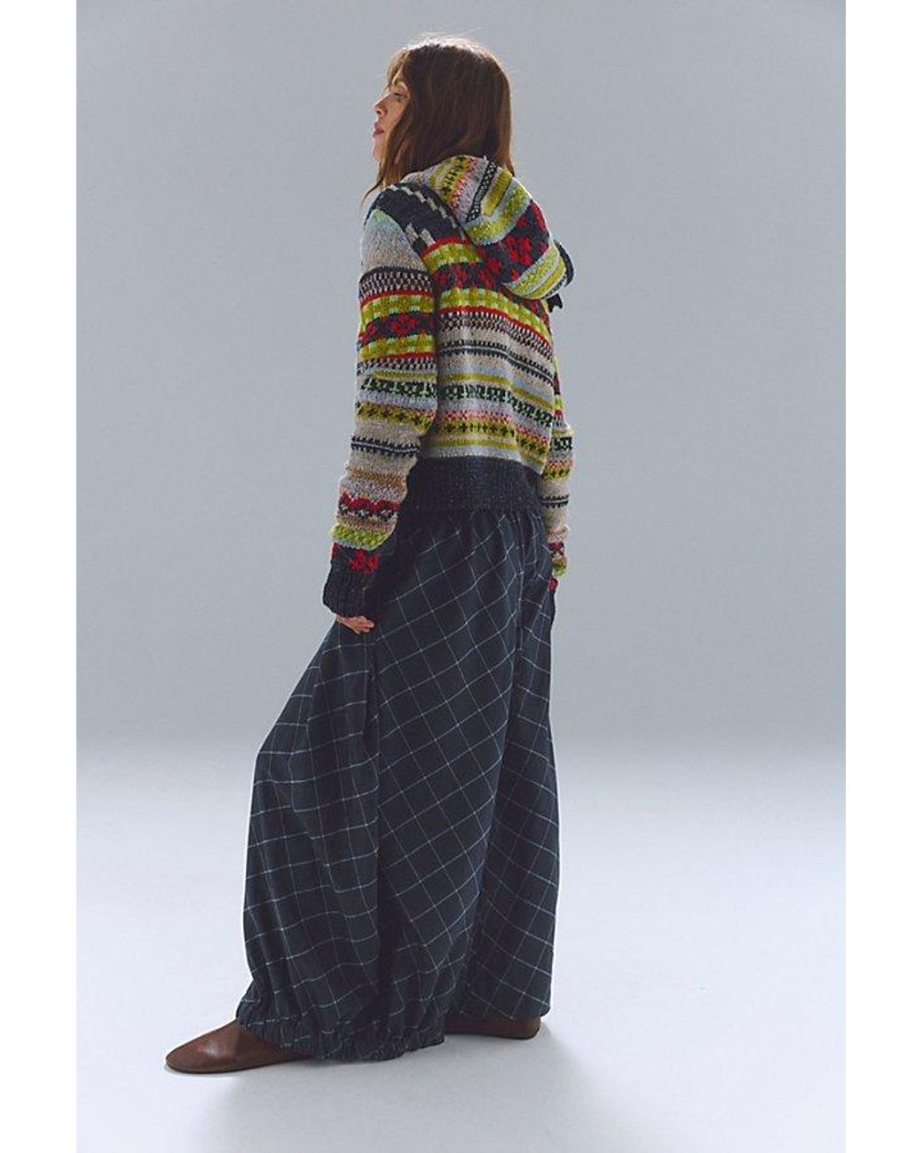 Free People Blue Greatest Hits Pull-On Trousers