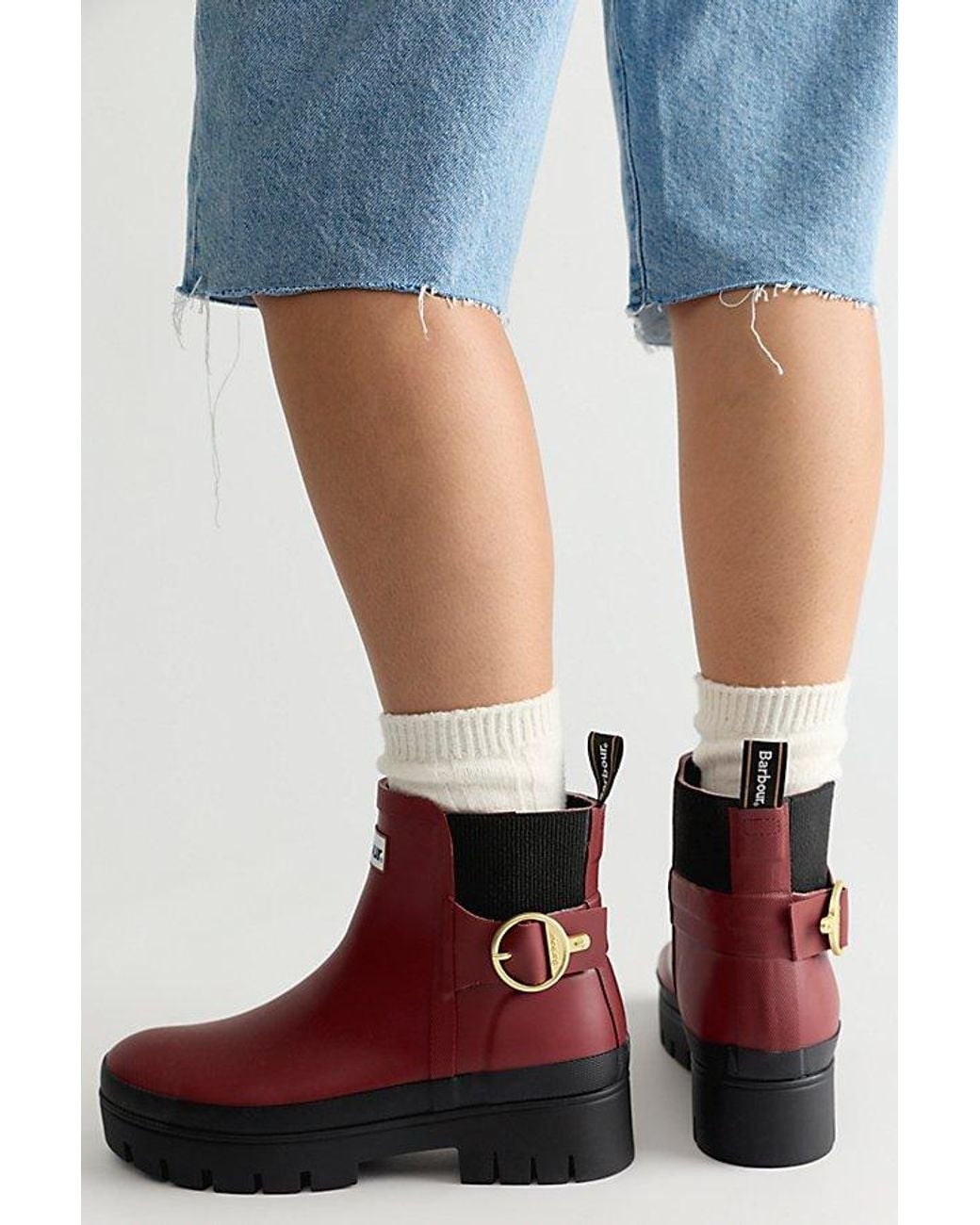 Barbour Black Hepburn Ankle Wellington Boots Shoe