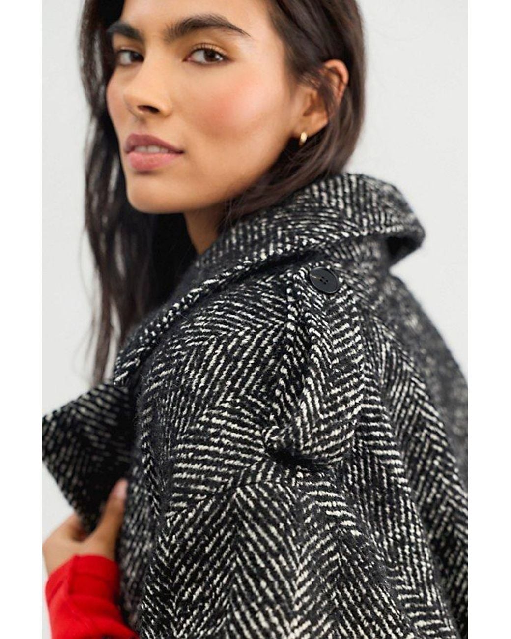 Free People Gray Julien Peacoat