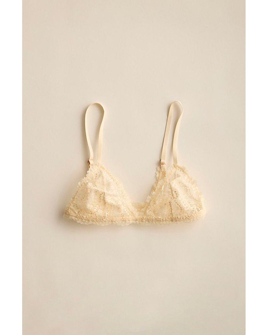 Intimately By Free People Brown This Or That Lace Plunge Triangle Bralette By