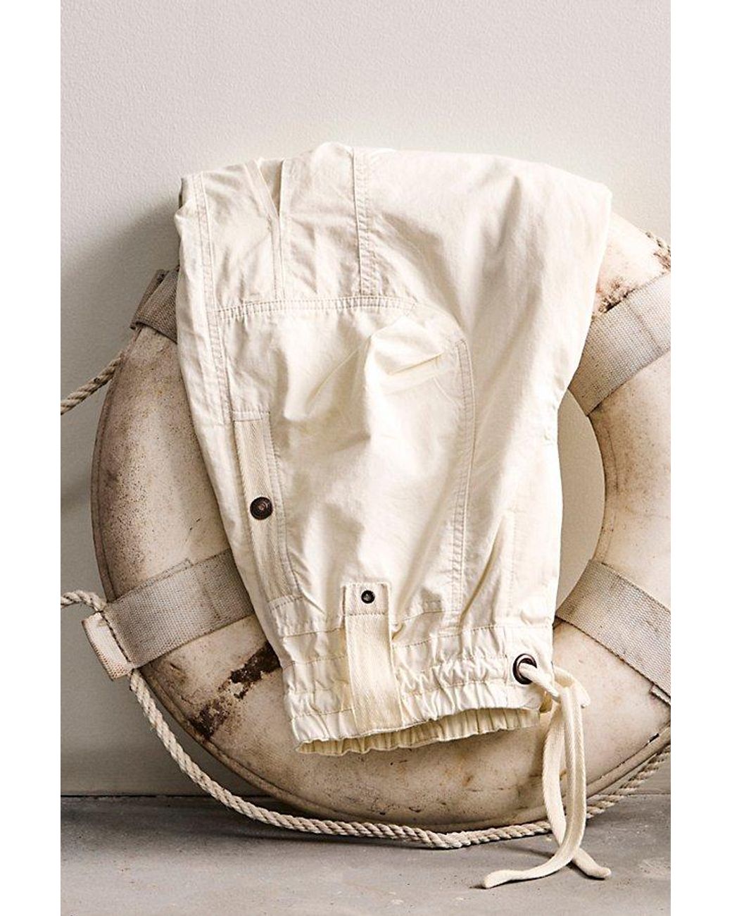 Free People White We The Free Onset Pull-On Cargo Pants