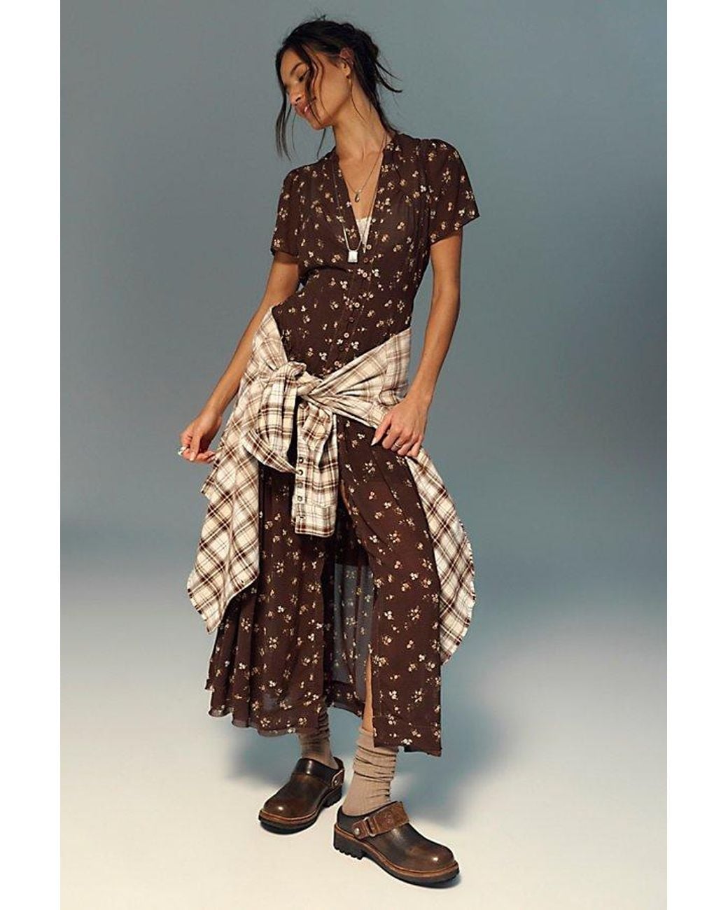 Free People Brown Remy Mules