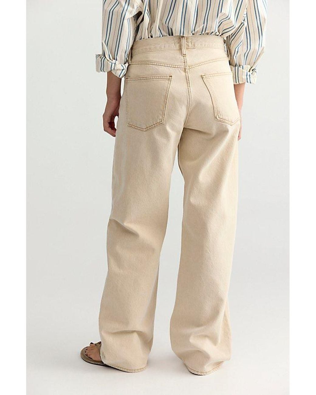 Agolde Natural Long Arc Jeans