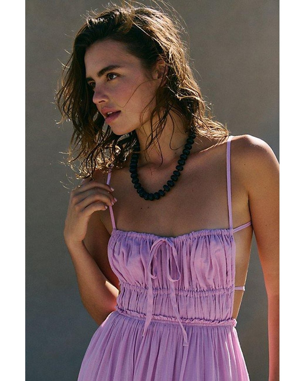 free-est Pink Taking Sides Maxi Dress By