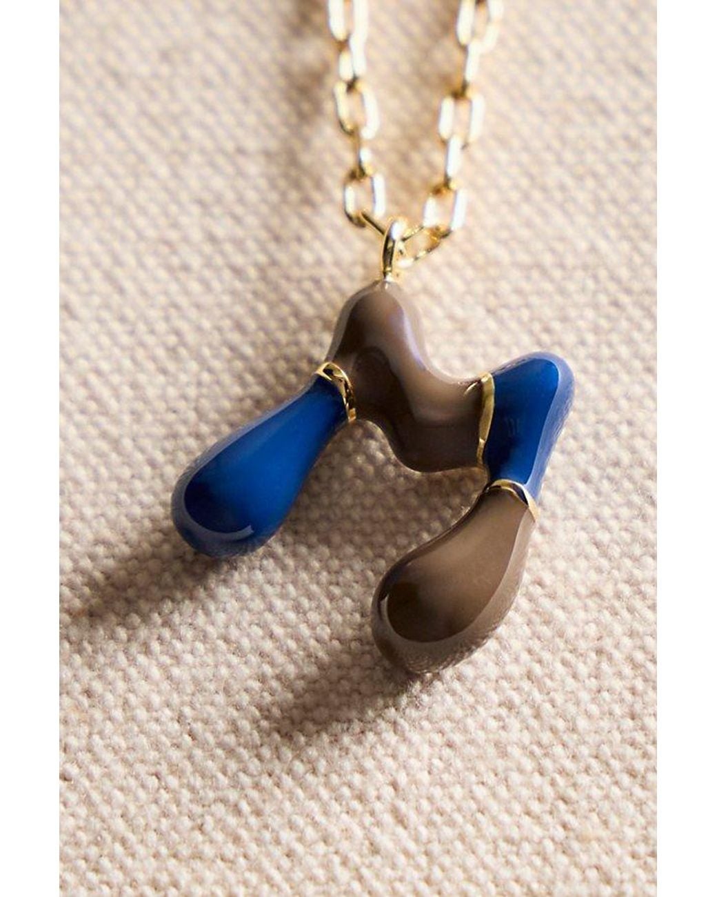 Local Eclectic Natural X Free People Bubble Letter Necklace