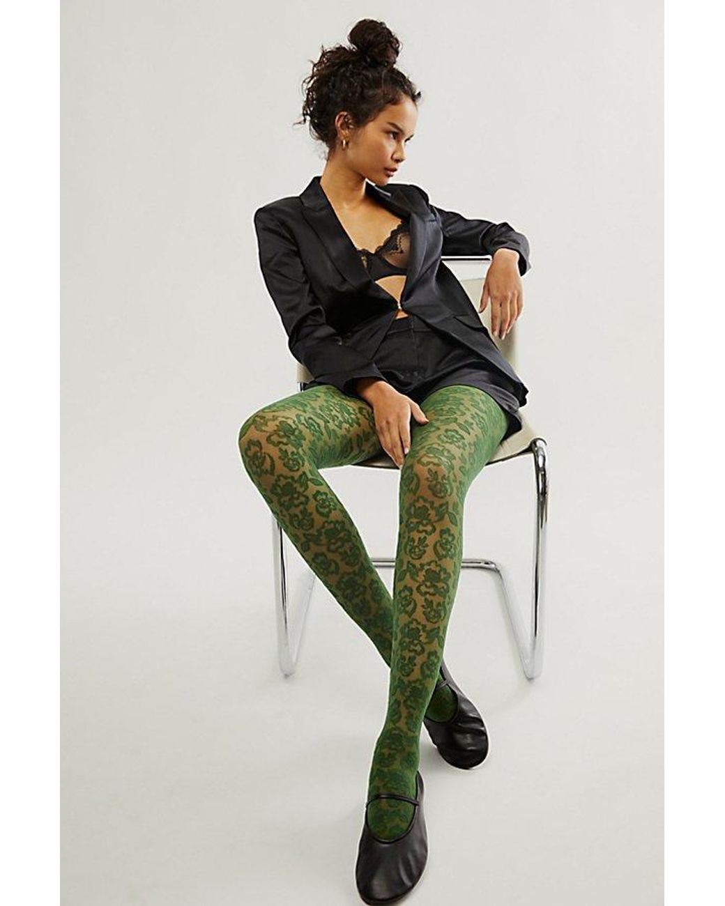 Green pantyhose hot sale