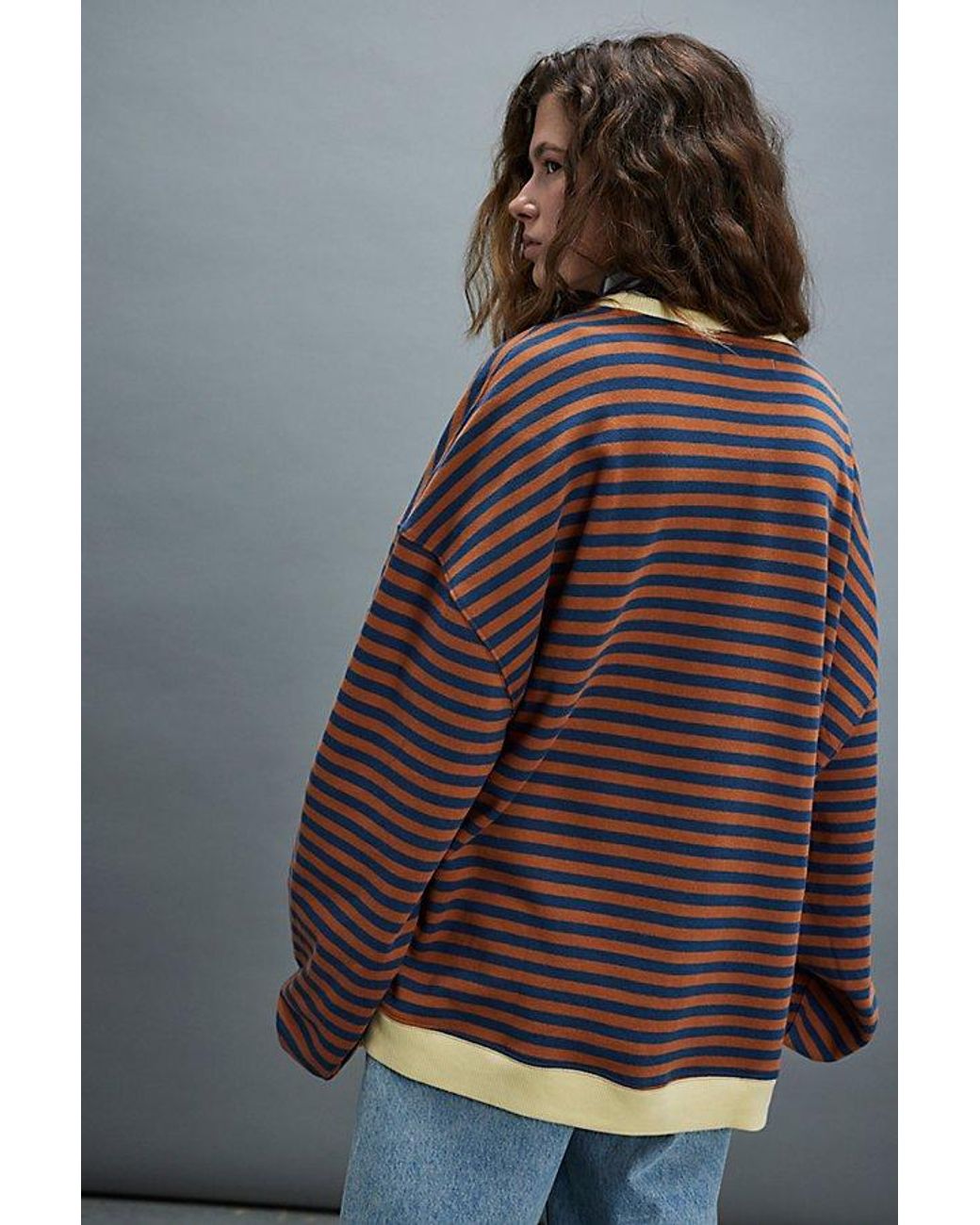 Pull Free People Rayé épais - Taille M, Coupe Relaxed, Occasion Très Bon état