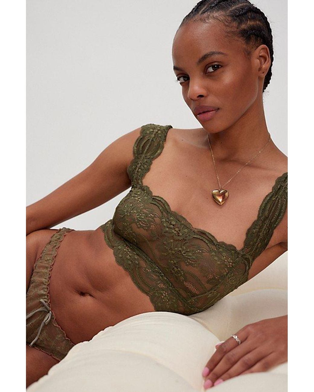 Intimately By Free People Brown Last Dance Square Bralette