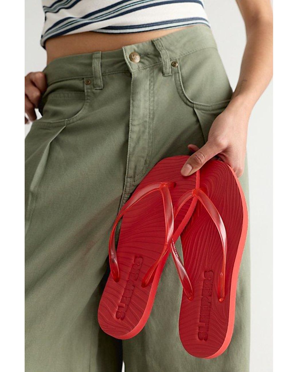Sleeper Green Tapered Flip Flops