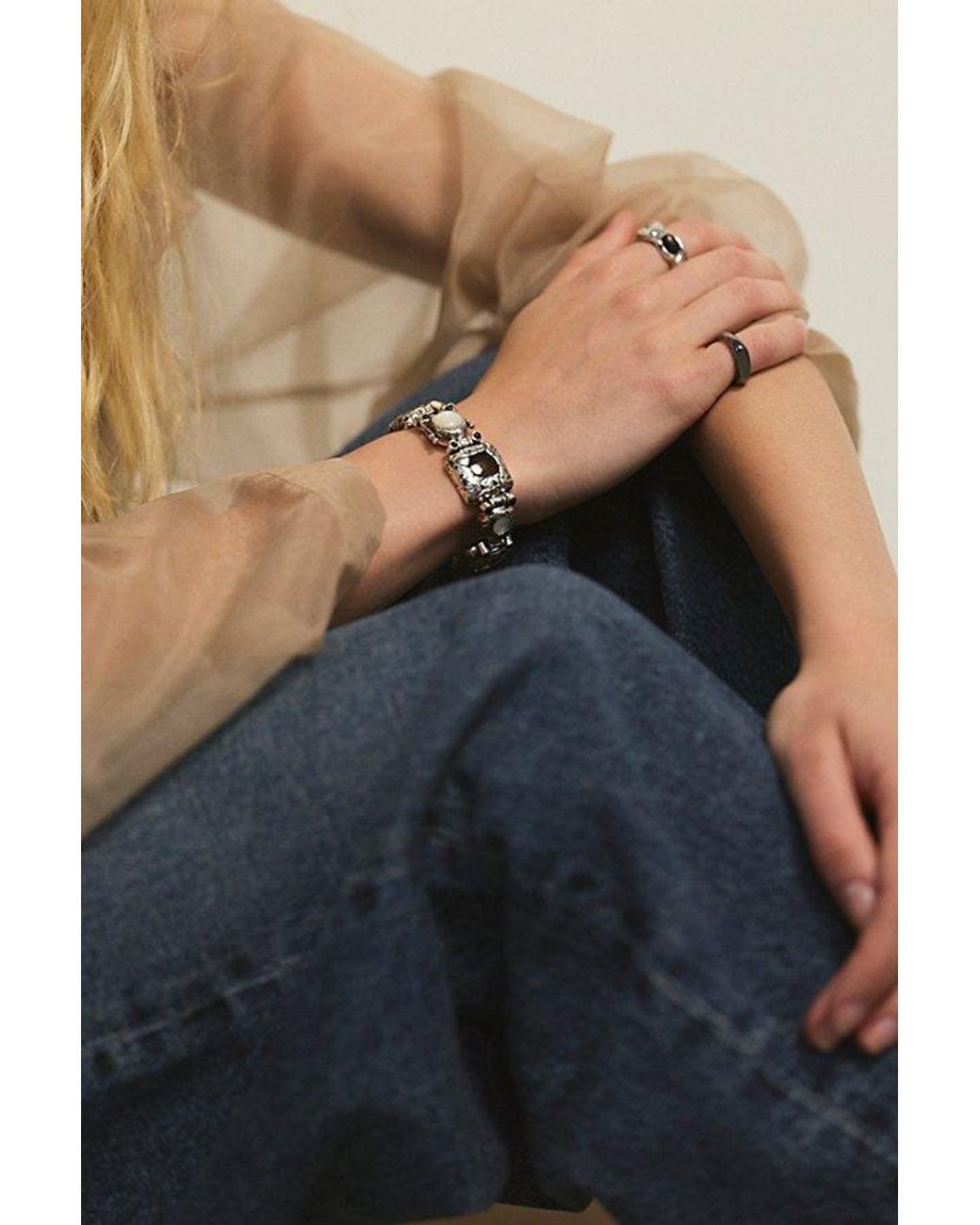 Pamela Love Black X Free People Fortuna Bracelet