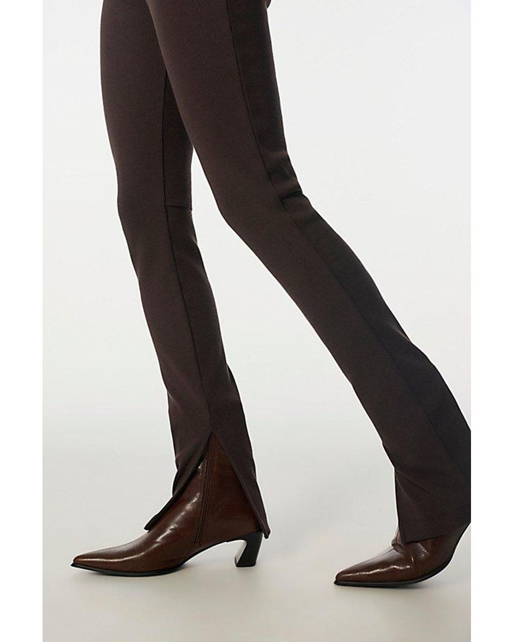 Free People Multicolor Kimmie Slim Knit Pull-On Pants