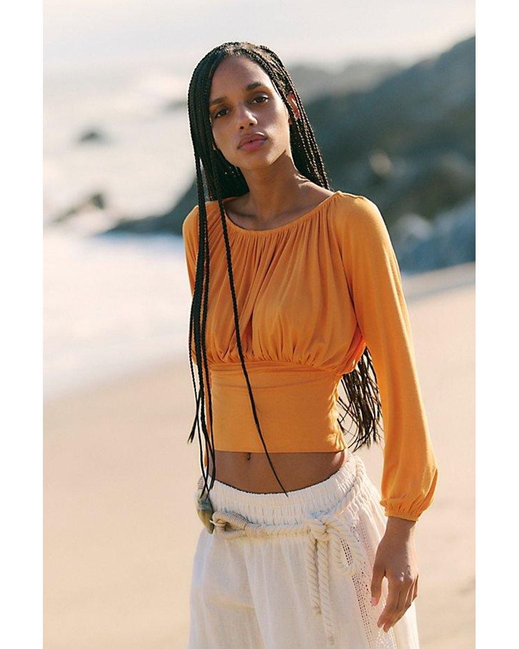 free-est Blue Daphne Top By