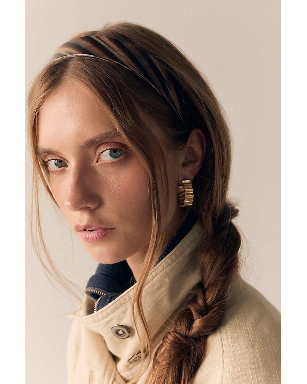 Free People Brown France Luxe Tort Headband