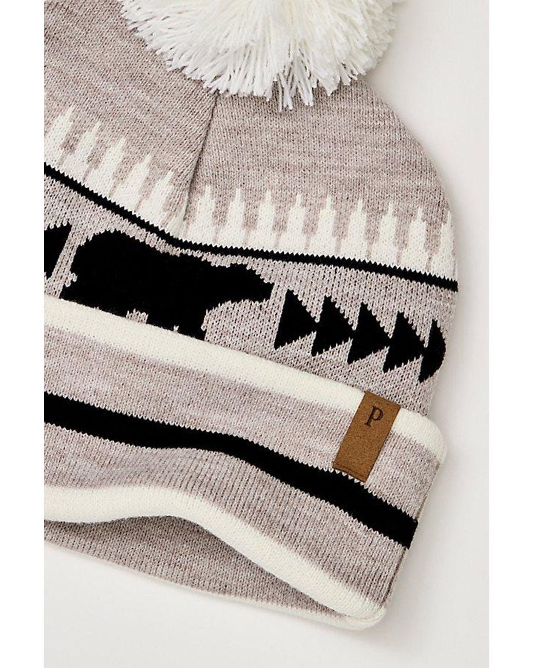 Pendleton Gray Retro Scene Beanie