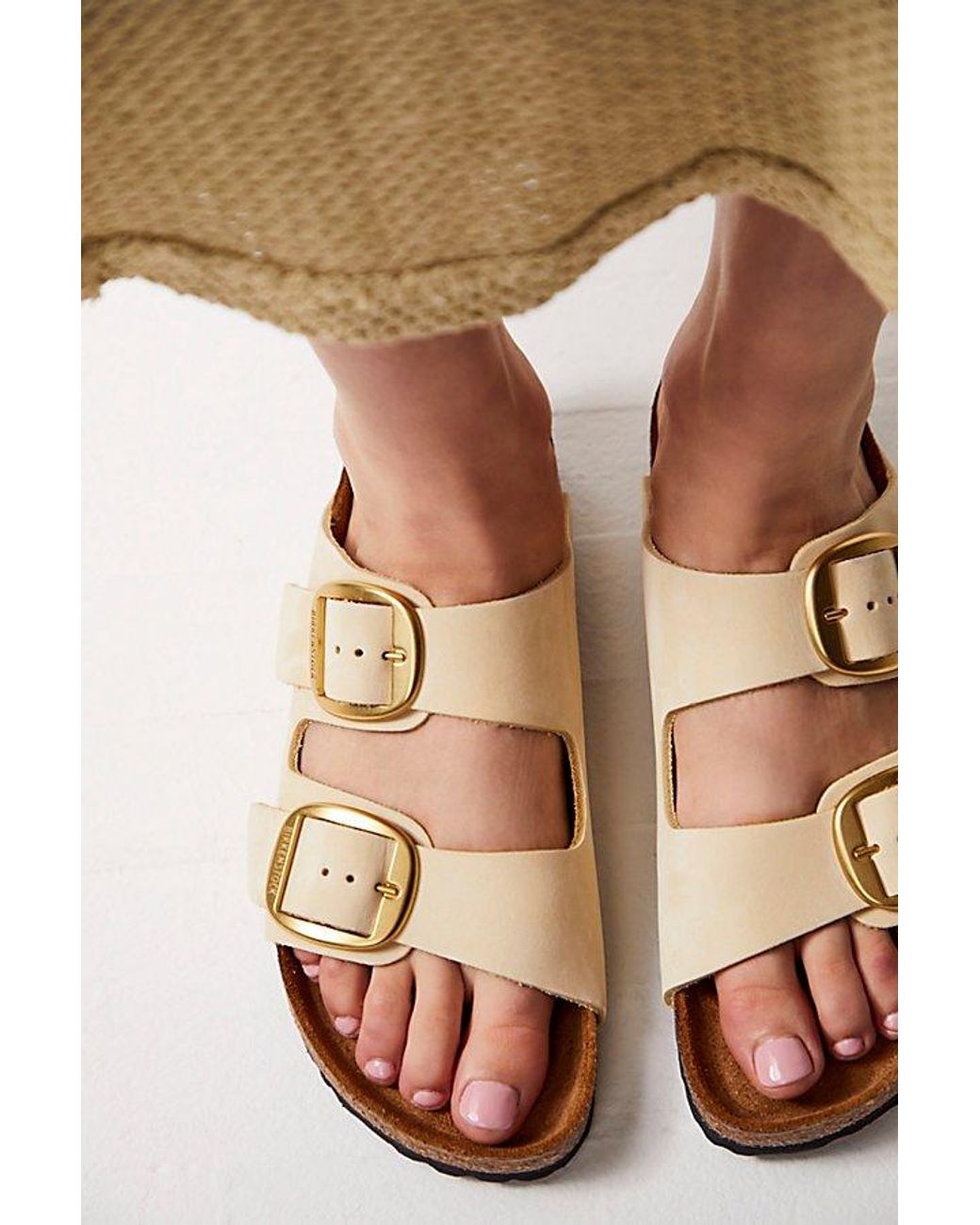 Birkenstock Natural Arizona Big Buckle Sandals