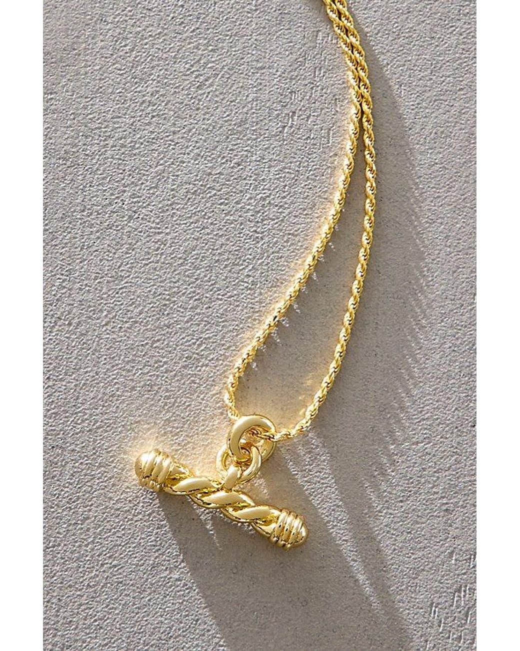Daisy London Gray X Free People Alice T-Bar Drop Necklace