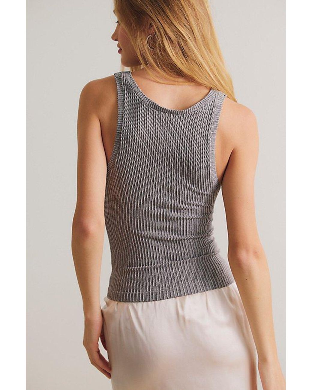 Intimately By Free People Gray Clean Slate Seamless Tank Top