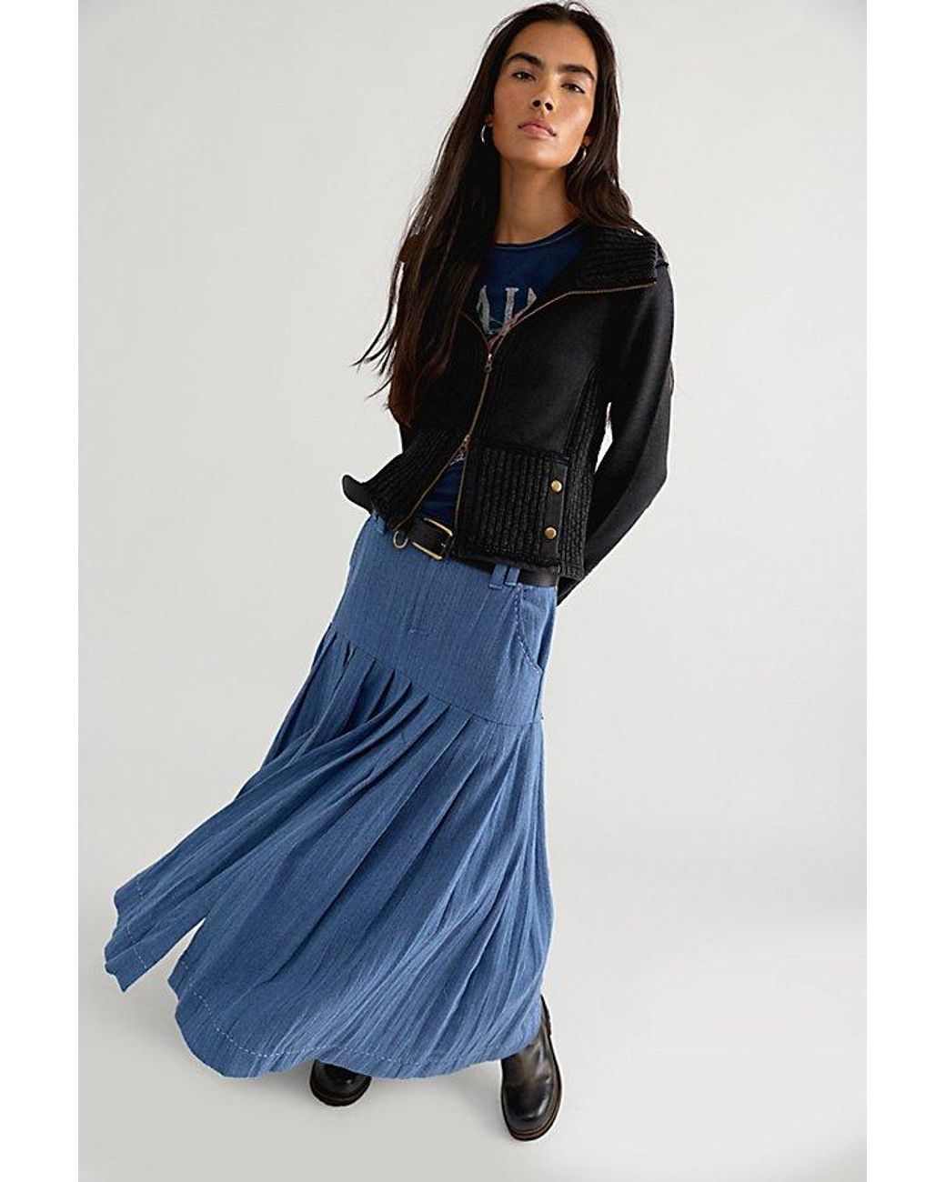 Free People Black We The Free My Inn Zip-Up