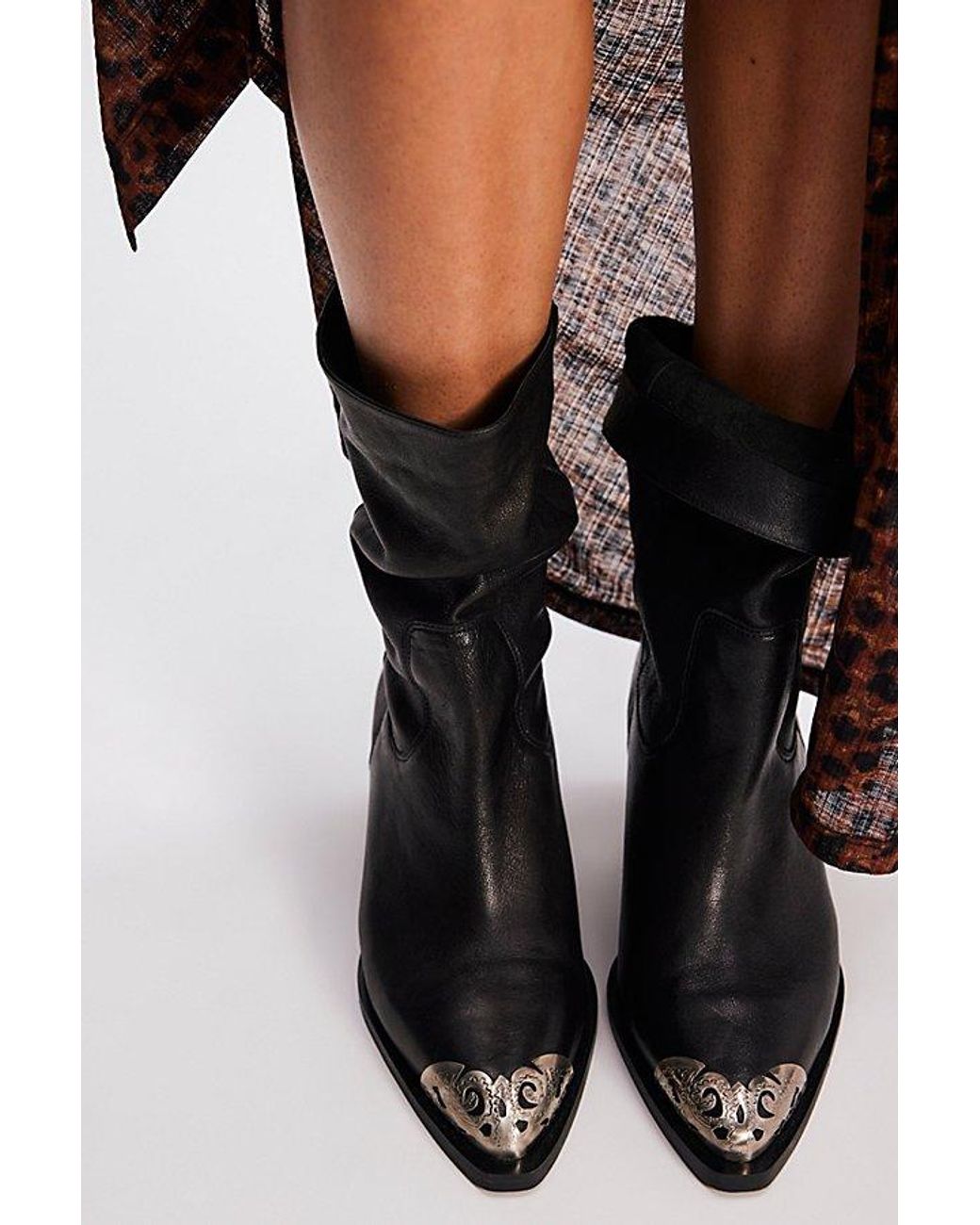Free People Faster Horses Filigree Boots in Brown | Lyst