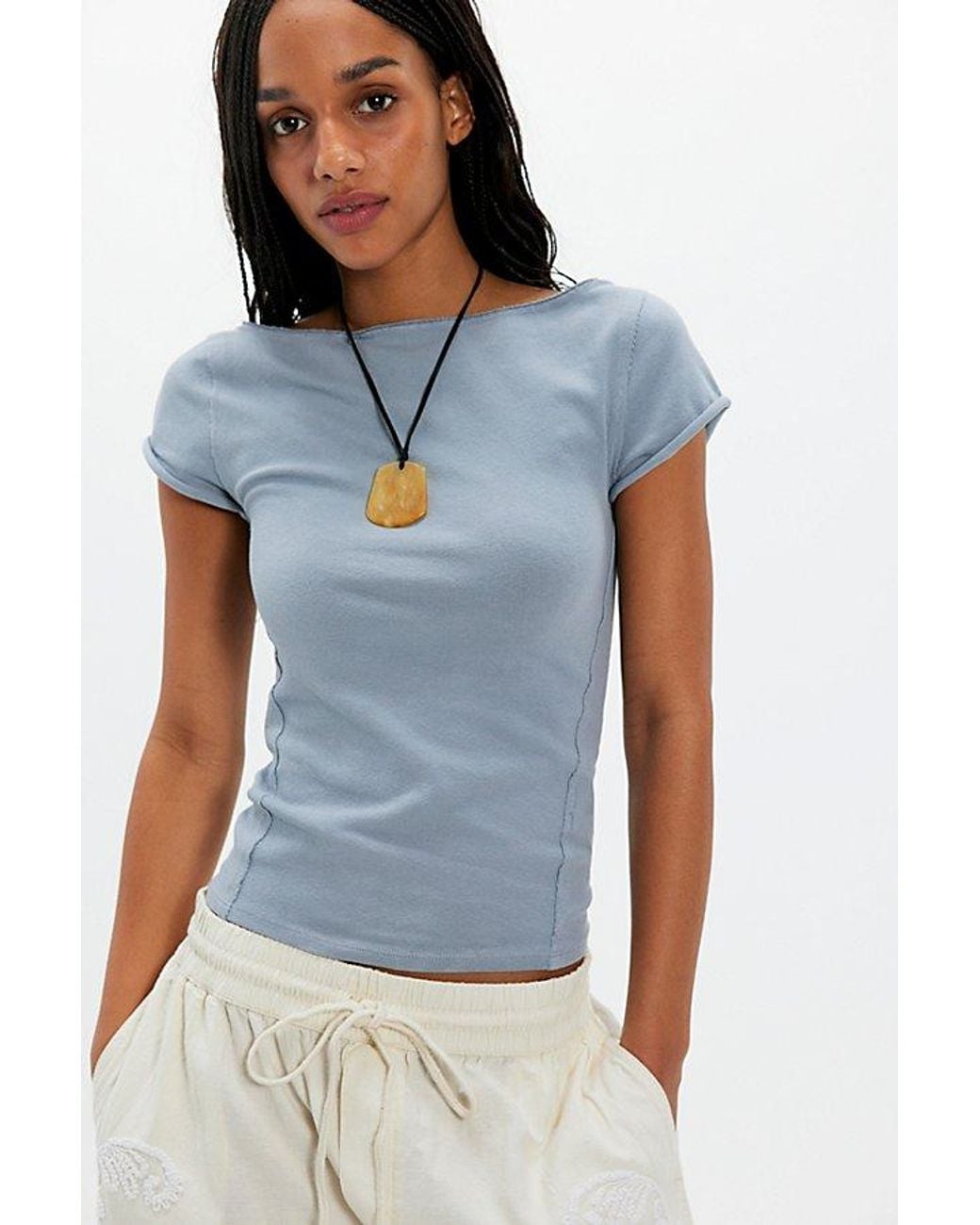 Free People Blue Billie Tee