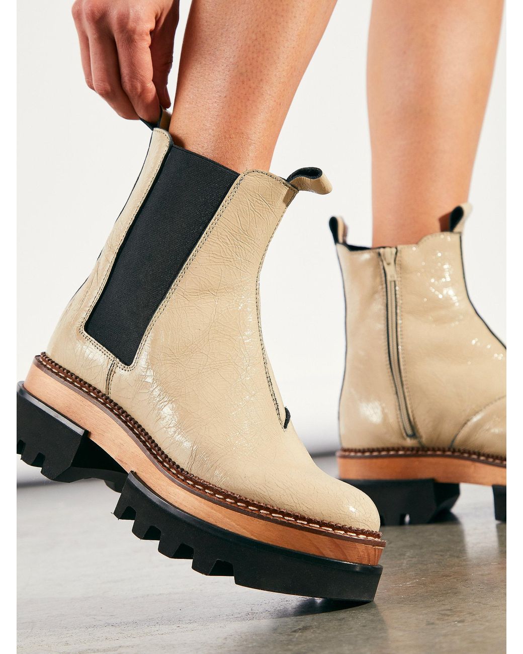 Free People Vance Chelsea Clog Boots | Lyst