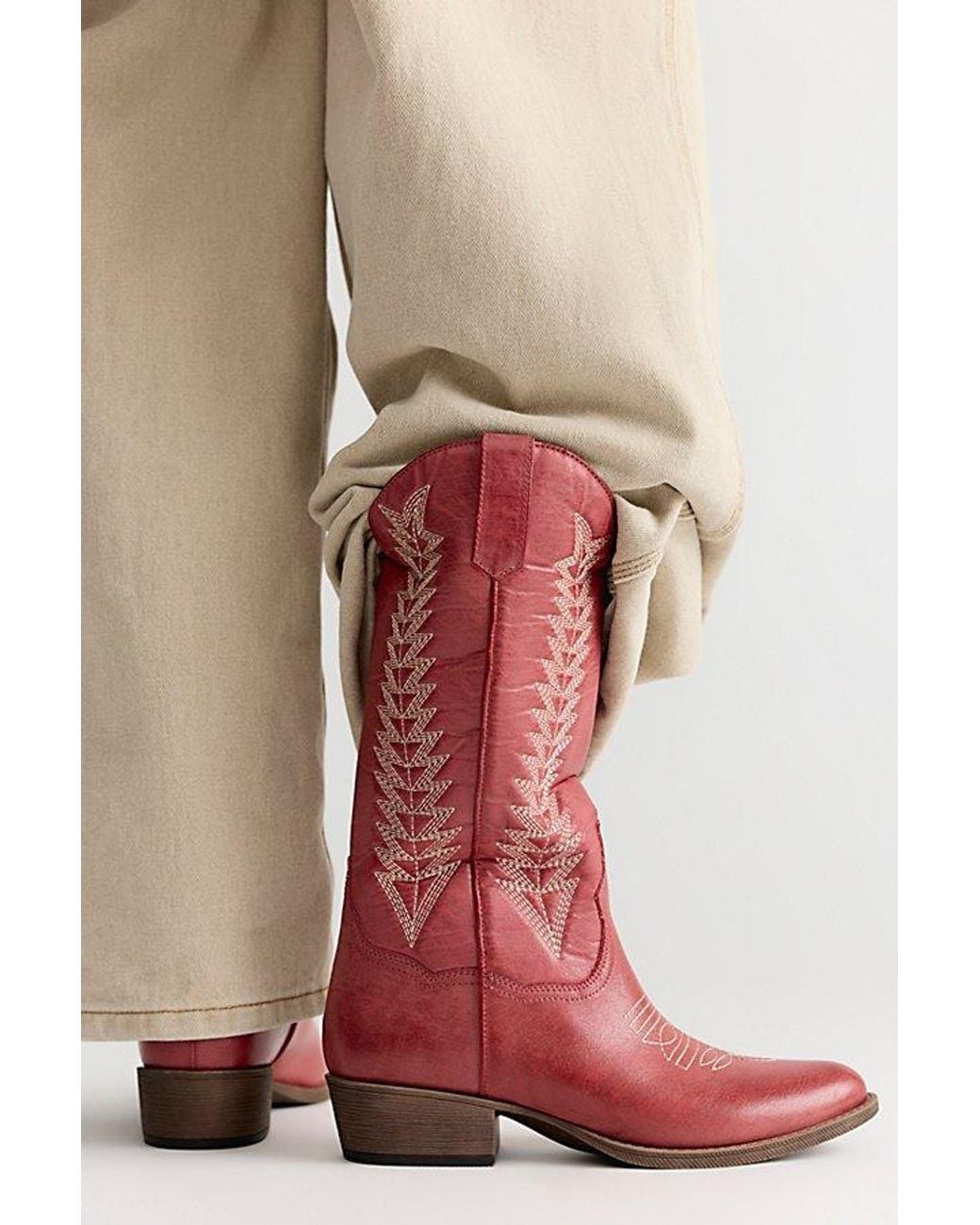 Matisse Pink Appaloosa Vegan Western Boots Shoe By