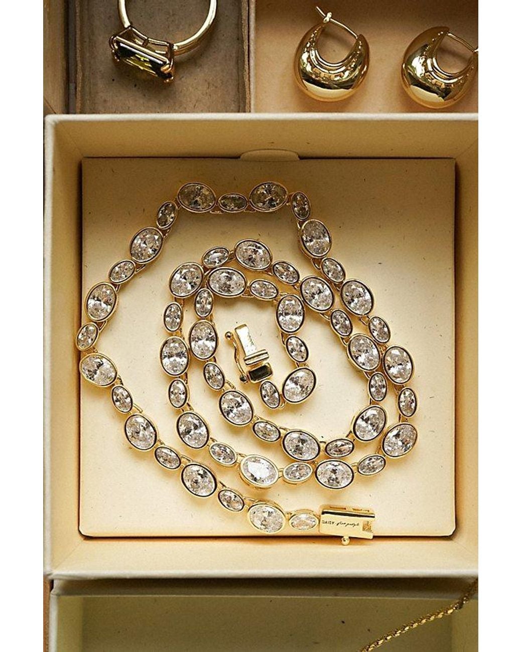 Daisy London Gray X Free People Adeline Tennis Necklace