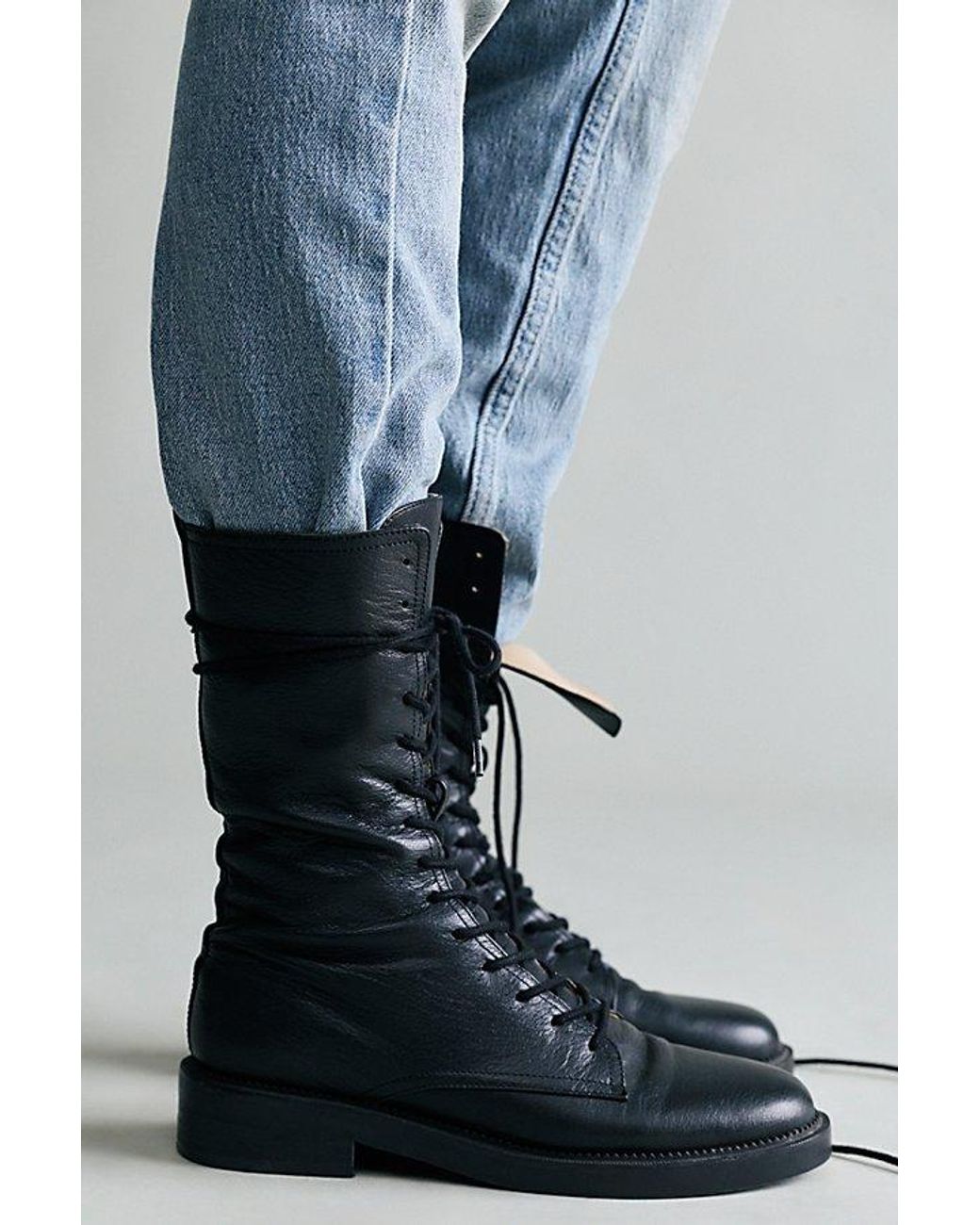 Silent D Black Cult Classic Combat Boots