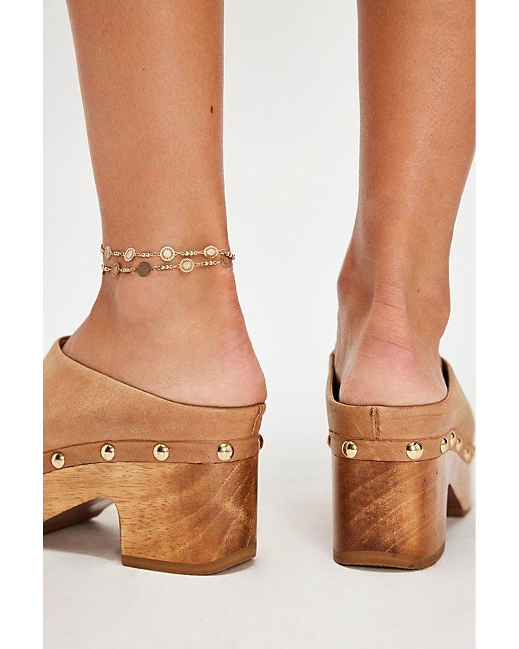 Free People Natural Calli Clogs