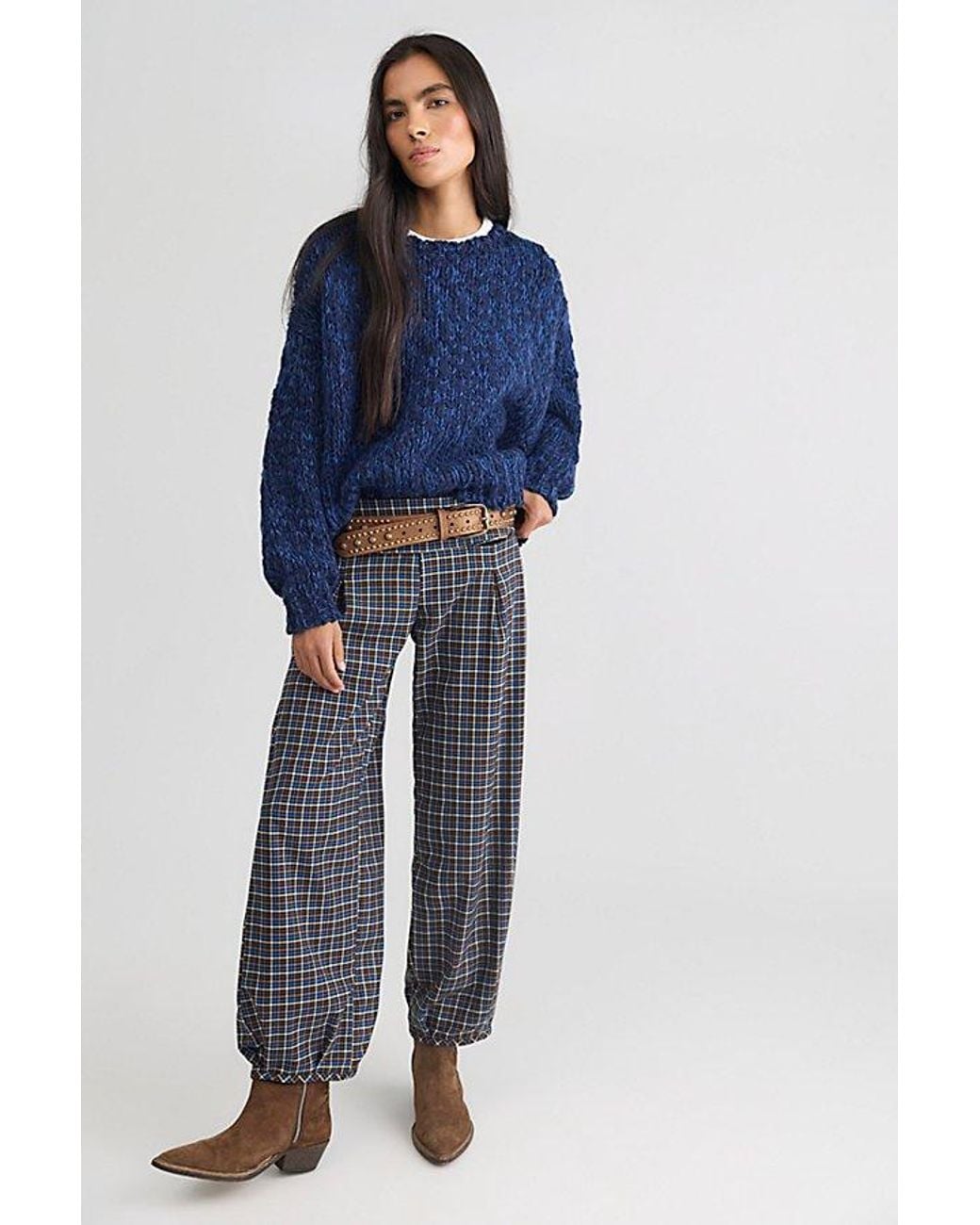 Free People Blue George Pullover