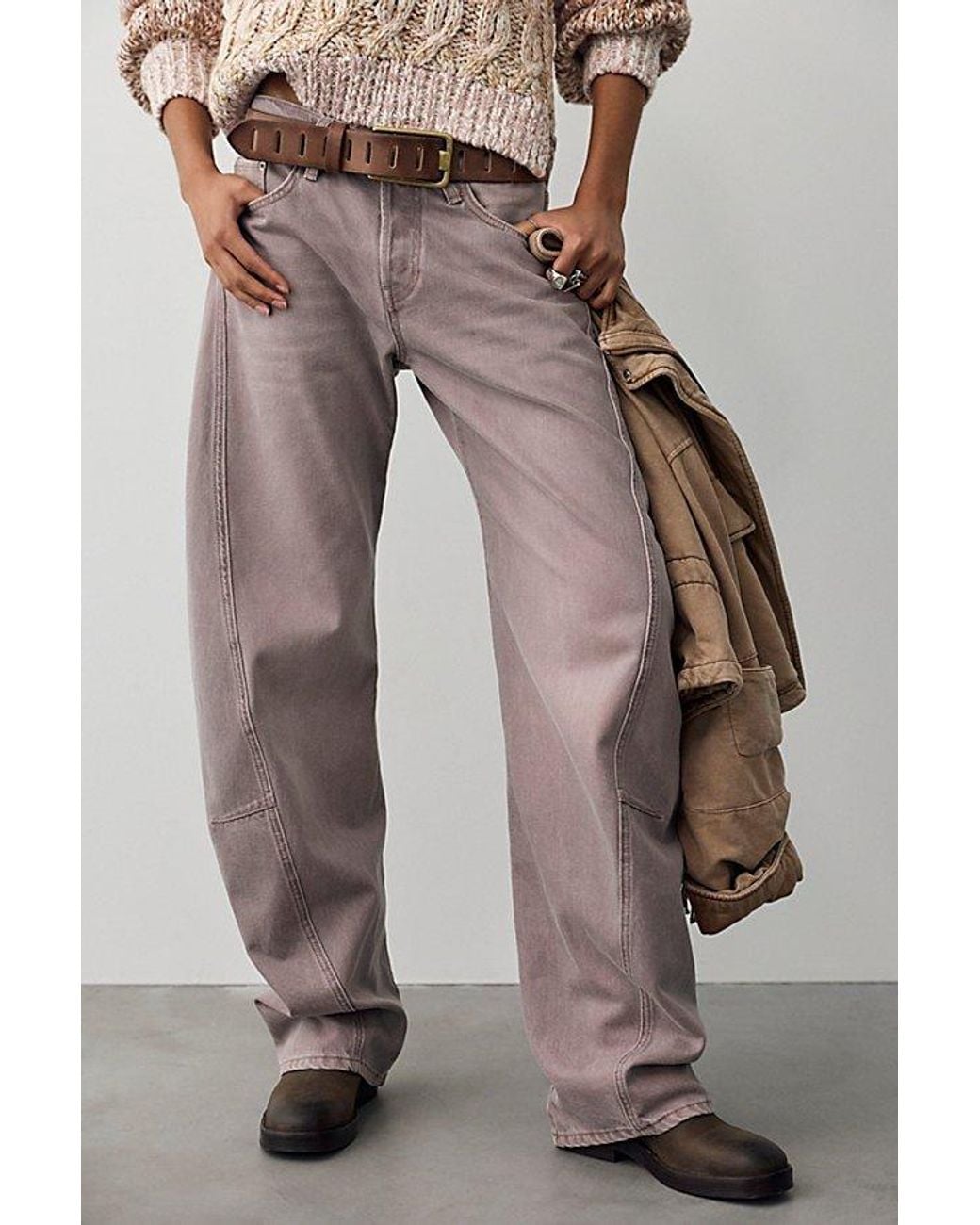 Free People Multicolor Fable Yarn-Dyed Twisted Jeans
