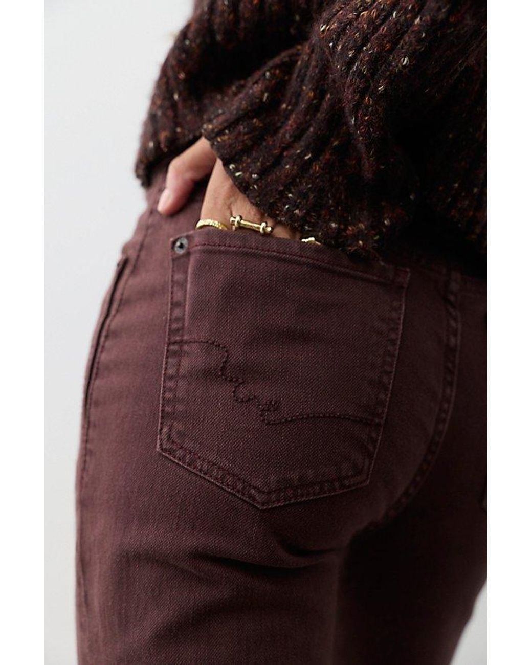 Free People Multicolor Double Knot High-Rise Straight Bootcut Jeans