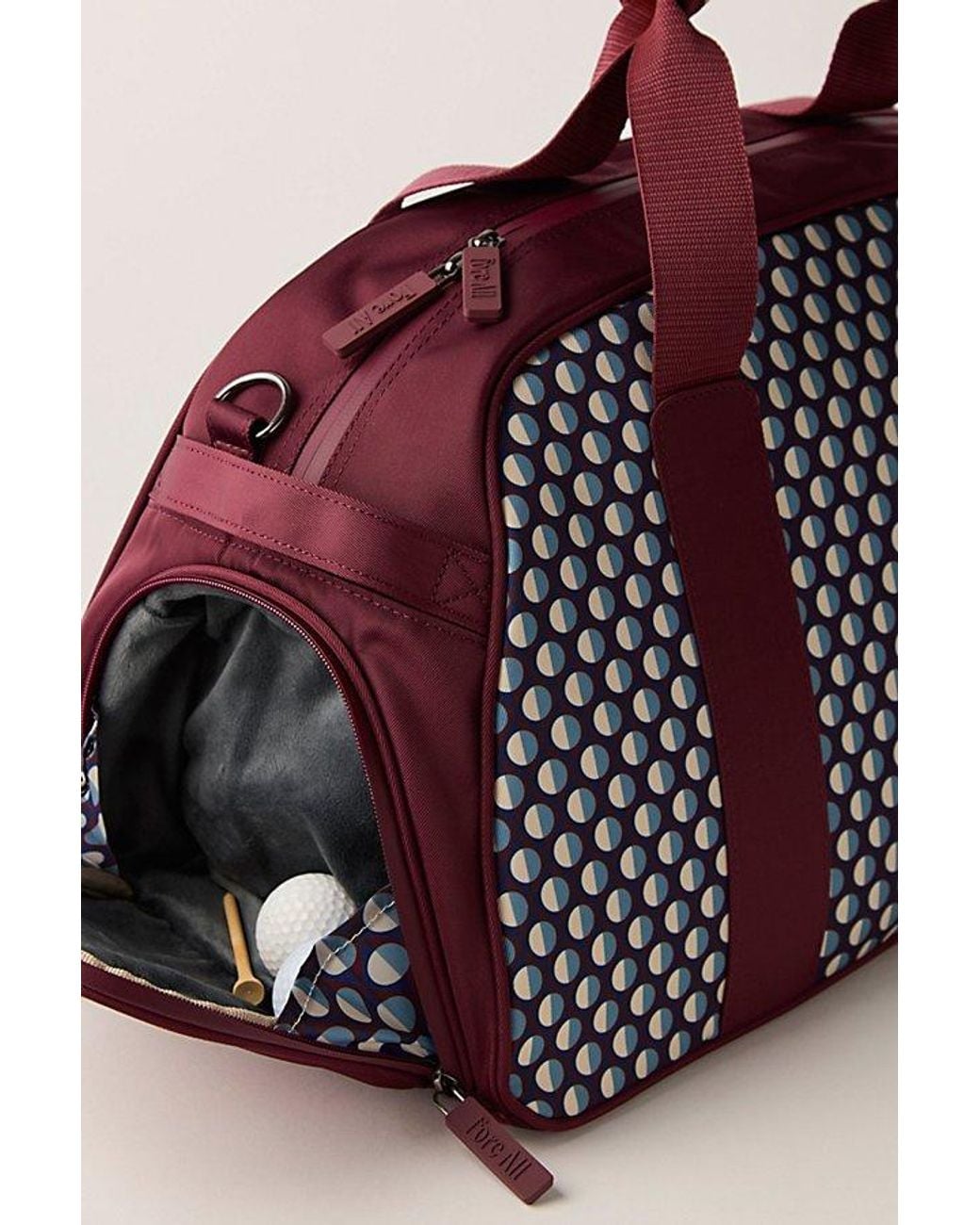 Fore All Red Boston Bag Retro Duffle