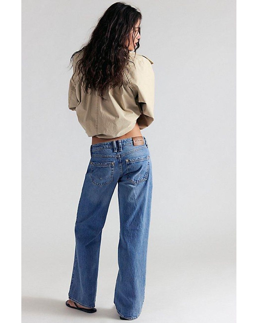 Free People Blue We The Free Tennessee Low-Rise Boyfriend Jeans