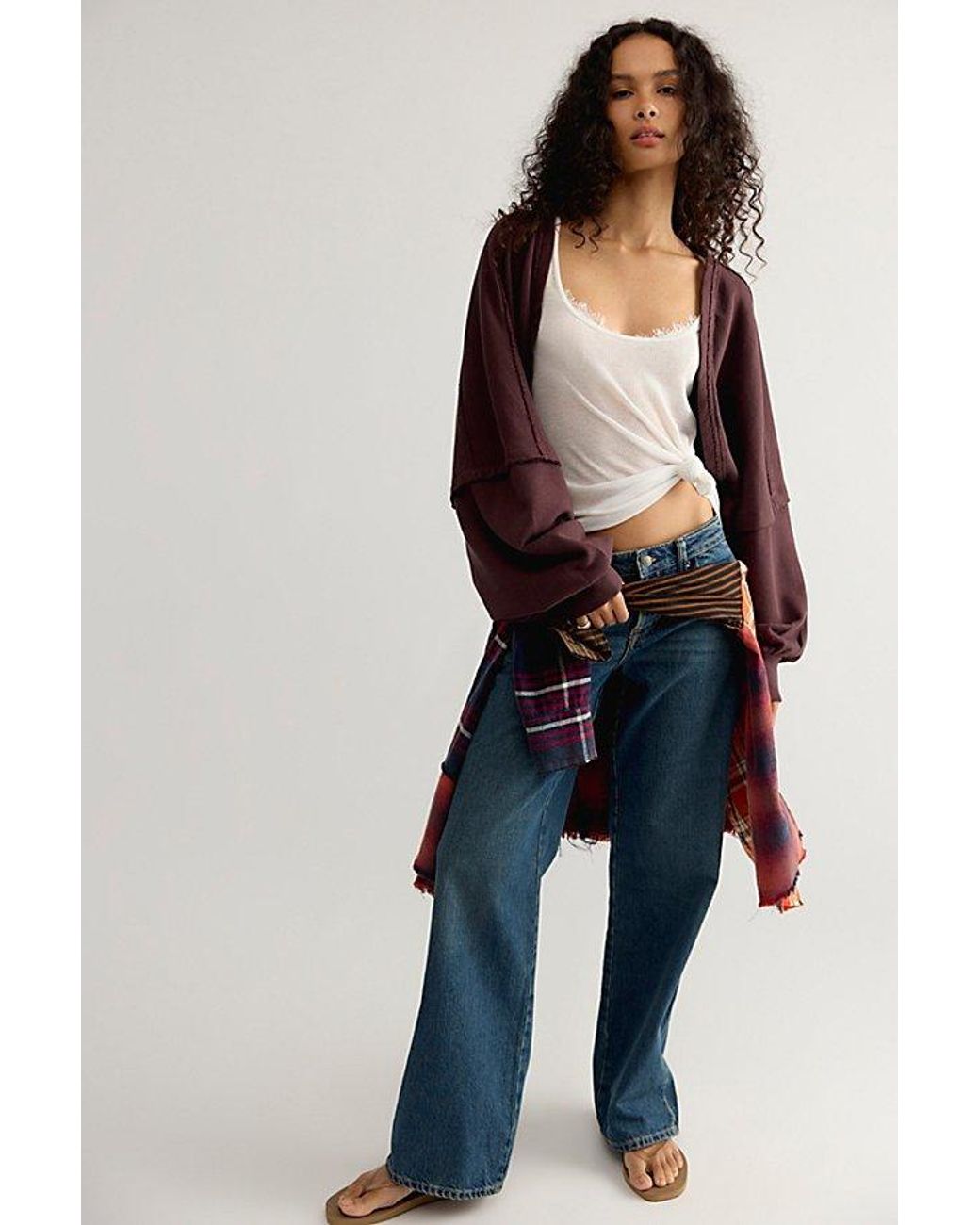 Free People Multicolor Shrug It Off Sweatshirt