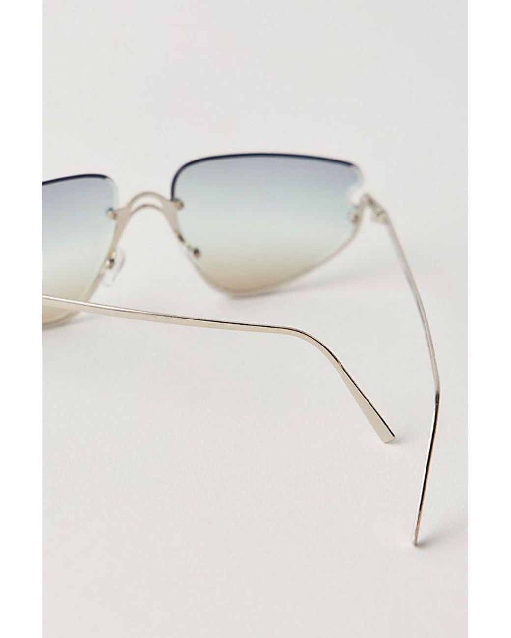 Free People Multicolor Bennie Rimless Sunglasses