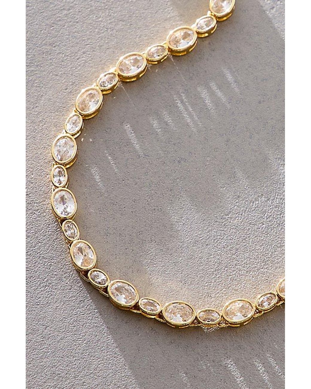 Daisy London Gray X Free People Adeline Tennis Necklace
