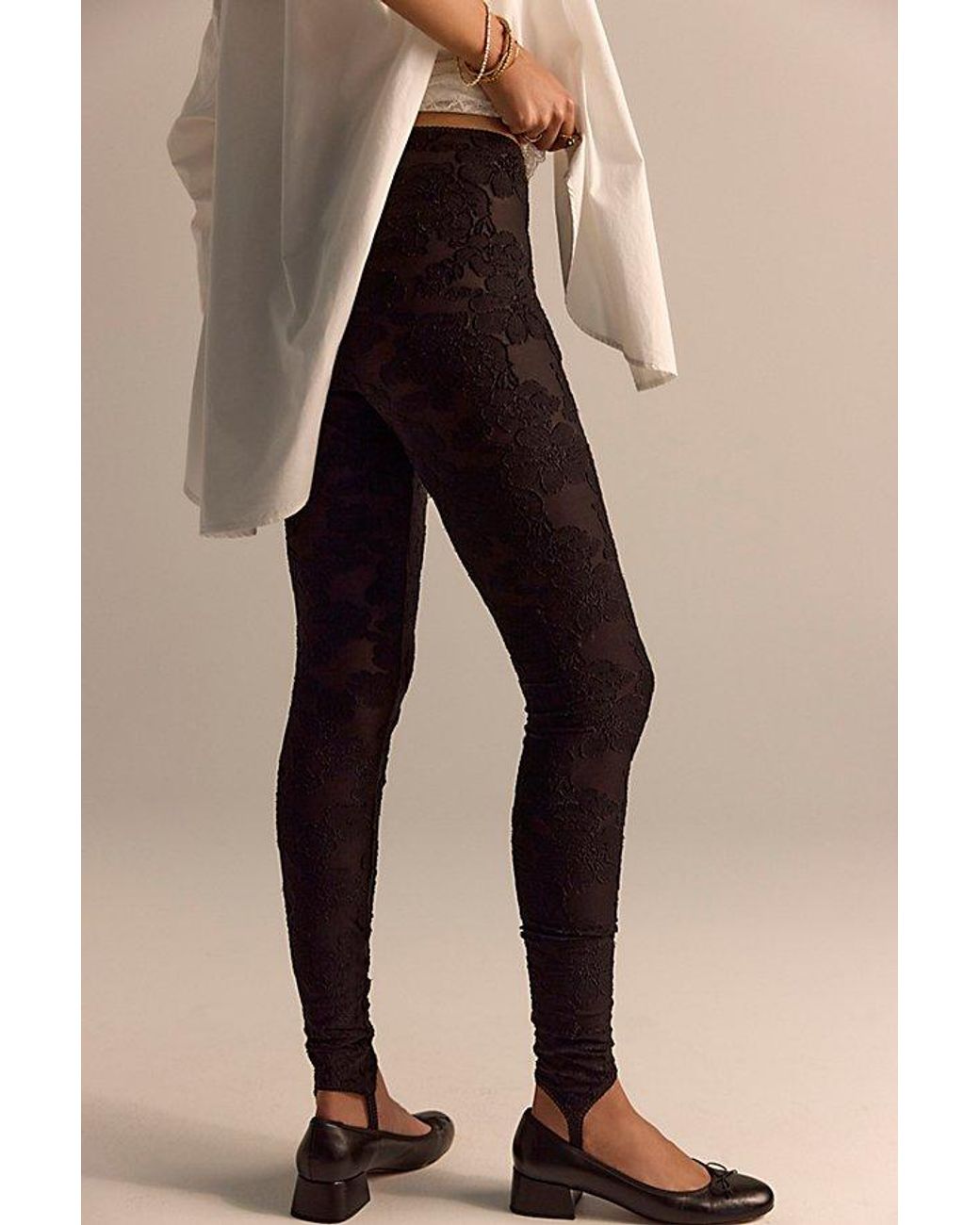 Intimately By Free People Black Night Shift Leggings By