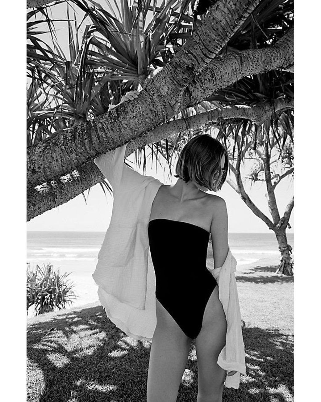 Toast Black Signature Tube One-Piece Swimsuit