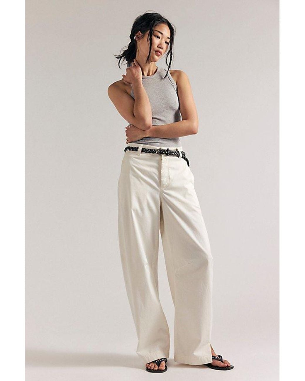 Free People Multicolor Stand Up Barrel Chino Pants