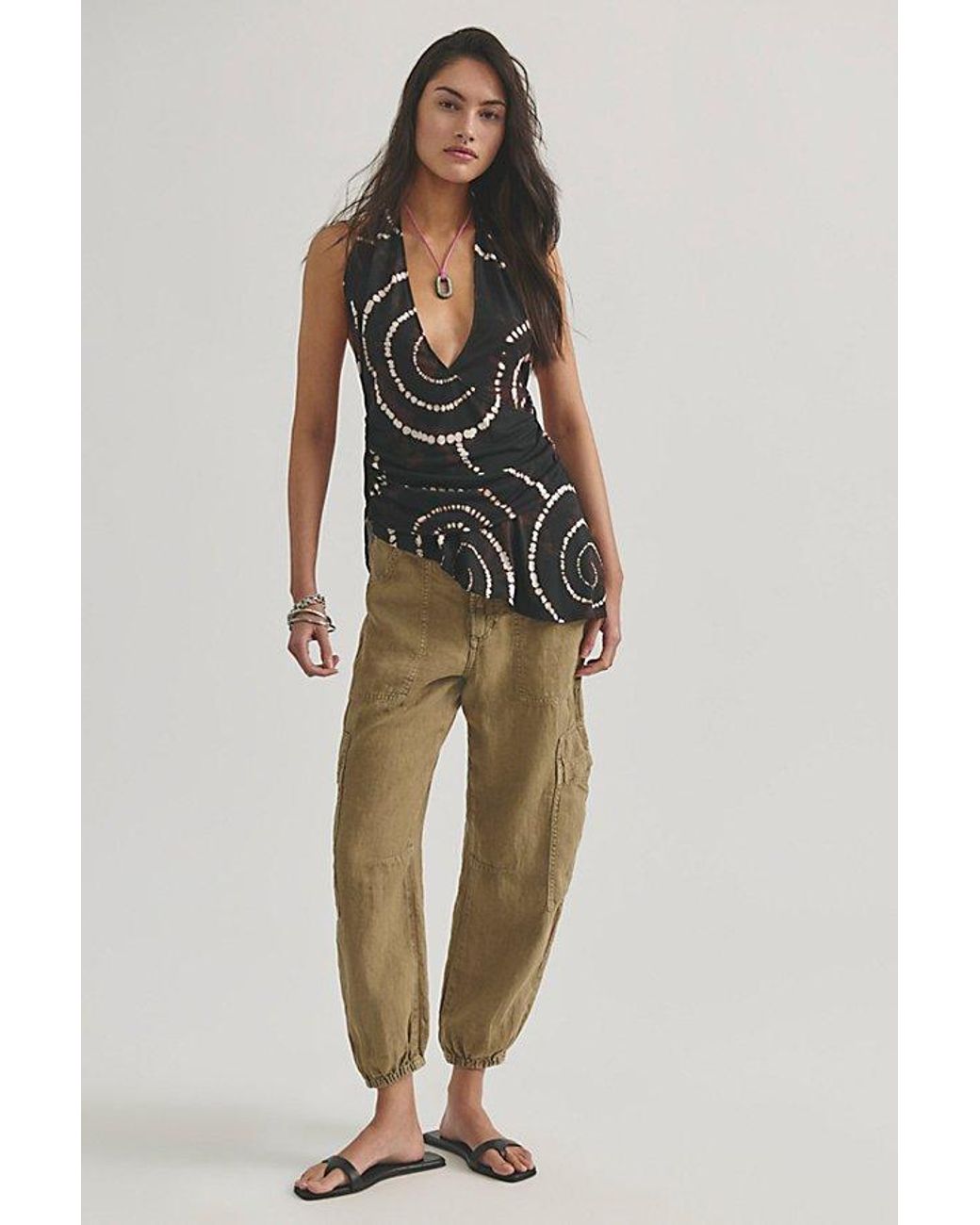 Free People Multicolor Helena Printed Halter Top