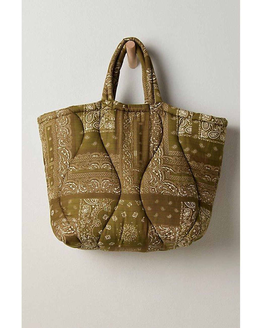 Free People Picnic Party Bandana Tote in Green | Lyst