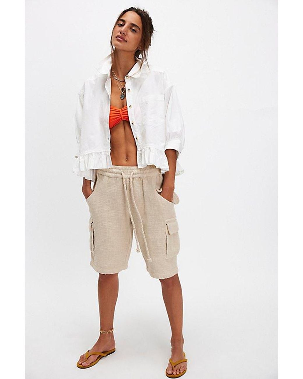 Free People Multicolor Bailey Solid Shirt