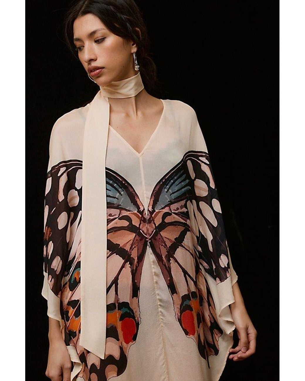 Free People Black Metamorphosis Maxi Kaftan
