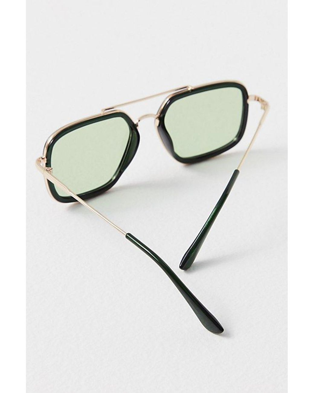 Free People Multicolor Luna Classic Aviator Sunglasses At In Cannibis