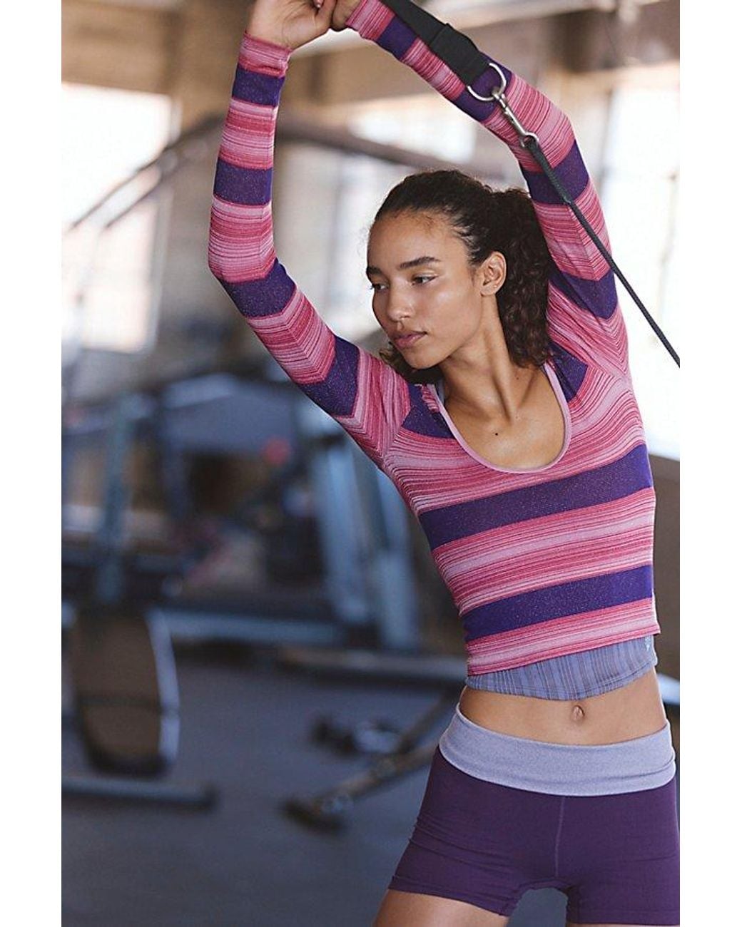Fp Movement Flash Line Striped Layer in Purple | Lyst