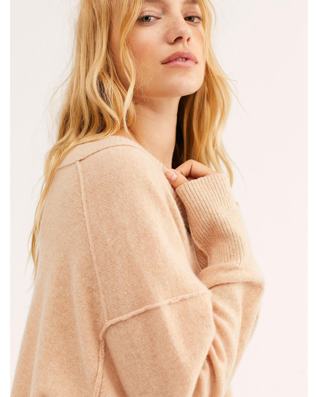 All Night Cashmere Sweater in Champagne 