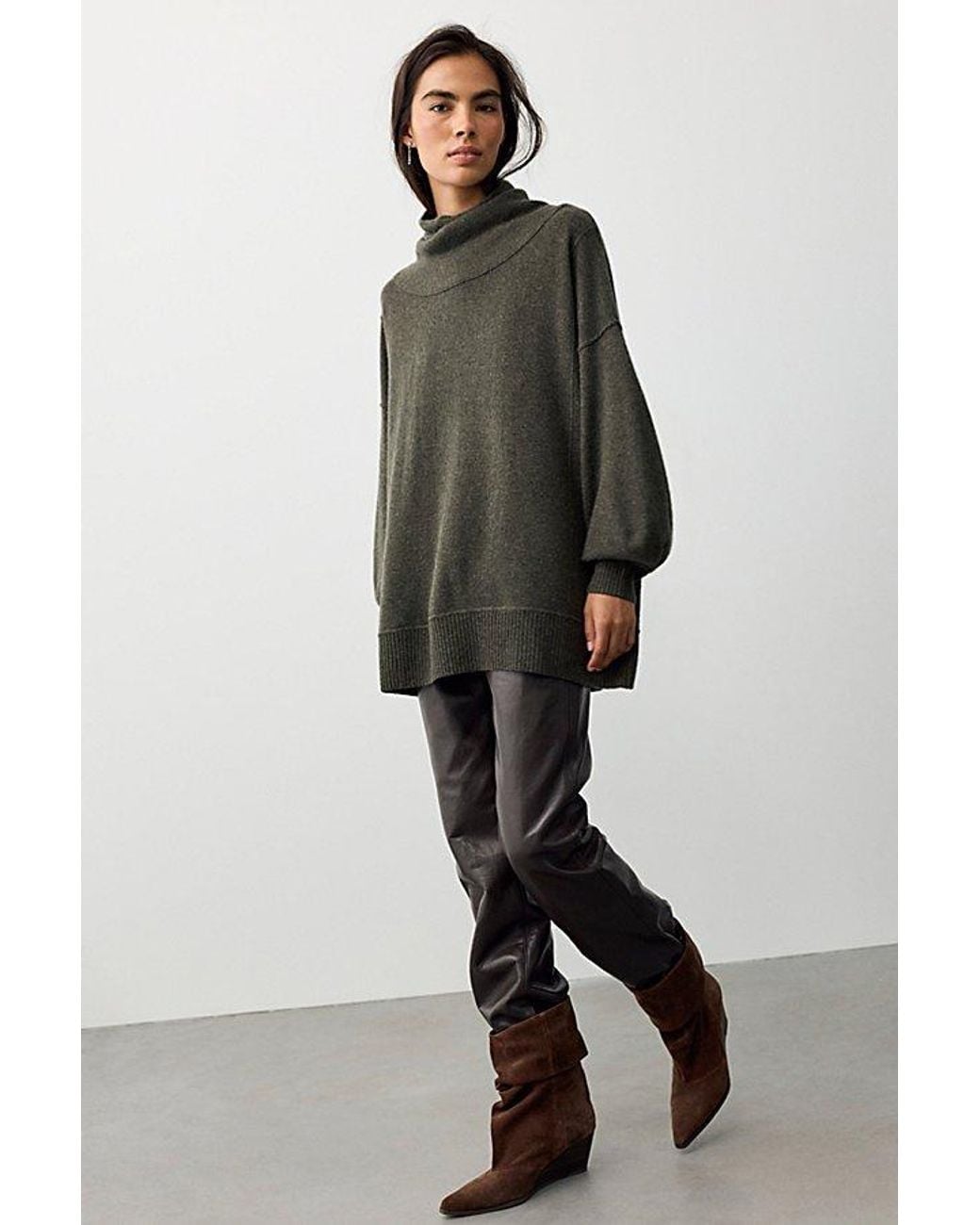 Free People Black Sara Cashmere Tunic