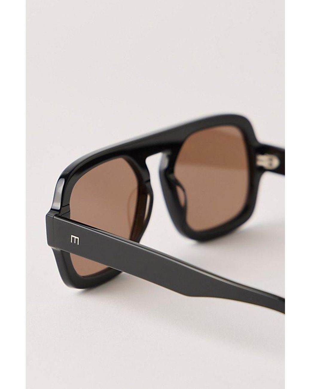 Elisa Johnson Black Jane Aviator Sunglasses